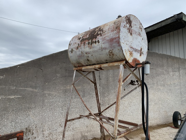 fuel barrel on stand